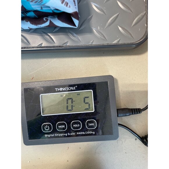 Glam Faux Wrap Long Sleeve Mini Dress Size Small Abstract Turquoise Brown Indie - Picture 8 of 8